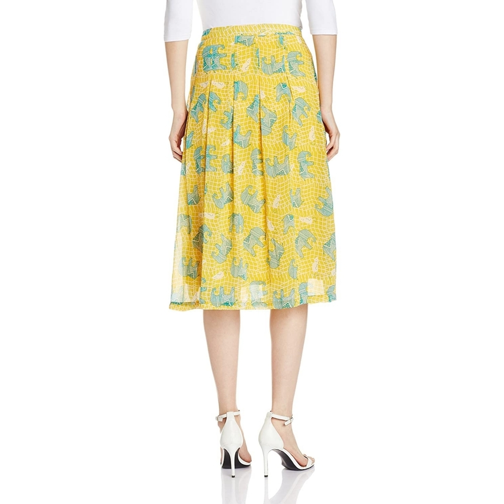 Boho Elephant Print Skirt